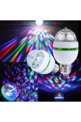 Winlight 3W Renkli Led Döner Başlıklı Disko Topu Ampul Gece Lambası