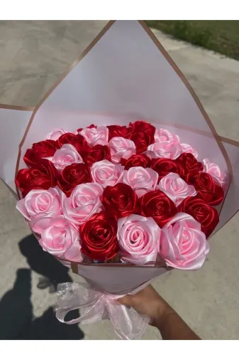 Woman Store TYC6J8E7WN170645815299269 Saten Gül Buketi Solmayan Aşk Gülü