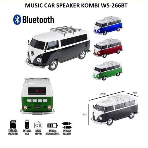 Wster Nostaljik Pikap Araba Fm Radyolu Bluetooth Hoparlör Speaker Ws-266Bt