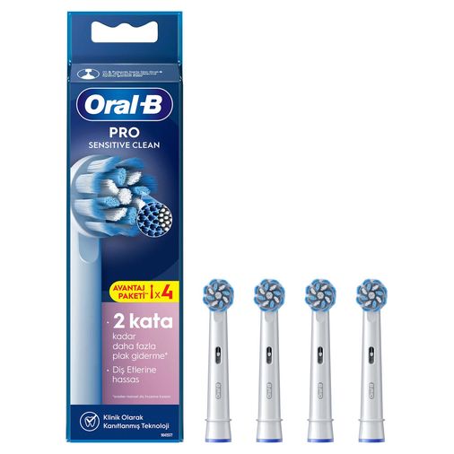 X-Filament Pro Sensitive Clean Şarjlı Diş Fırçası Yedek Başlığı 4 Adet