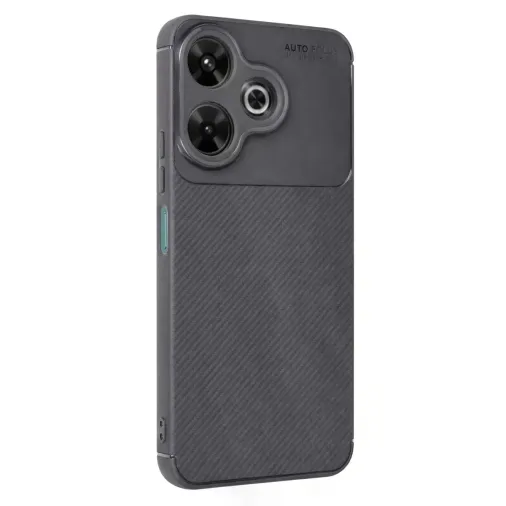 Xiaomi Redmi 13 4g Kılıf Auto Focus Karbon Kapak - Gri