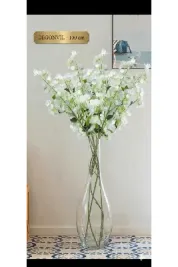 yapay çiçek evi 1 adet 120 cm beyaz begonvil ev vazo dekor süsü