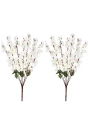 yapay çiçek evi DEKORATİF Yapay Çiçek Bahardalı Japon Kiraz Çiçeği 9 DALLI 40 cm 2 DEMET SÜSLEME
