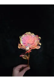 YASİMA 1 Adet Sonsuzluk Gülü Açık Pembe Kadınlar Günü
