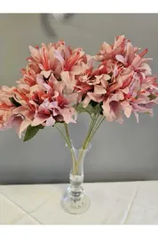YASİMA 5 DALLI GÜL KURUSU ÇAN ÇİÇEĞİ 34 CM EL BUKETI VAZO ARANJMAN DEKOR ÇİÇEĞİ