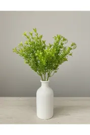 YASİMA Yapay Kıvrımlı Yeşil Garnitür Dal Ev Dekorasyon Yeşillik 35 Cm
