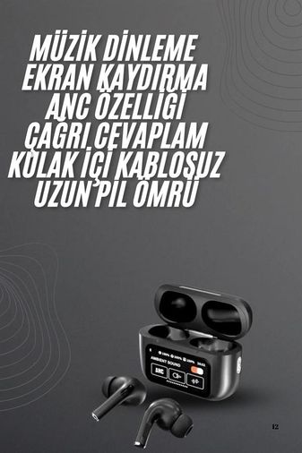 Yeni Nesil Pro Ekranlı Bluetooth Kulaklık 5.0 Bluetooth