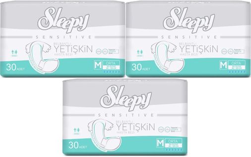Yetişkin Hasta Bezi Bel Bantlı M - Orta - Medium 90 Adet (3PK*30)