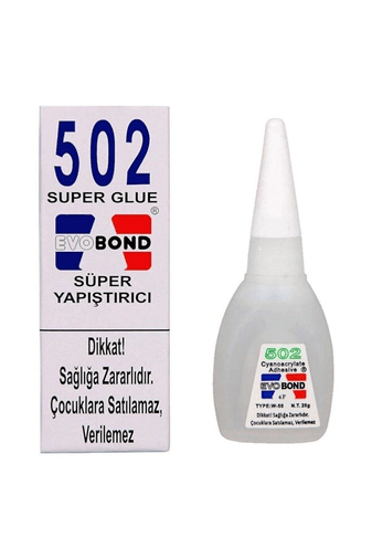 YNT İthalat AH-AVH-507 Evobond 502 Japon Yapıştırıcısı Süper Glue 20 Gr