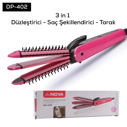 YNT İthalat AKH-DP-402 Dempower Kalın Başlıklı Rulo Taraklı Maşa