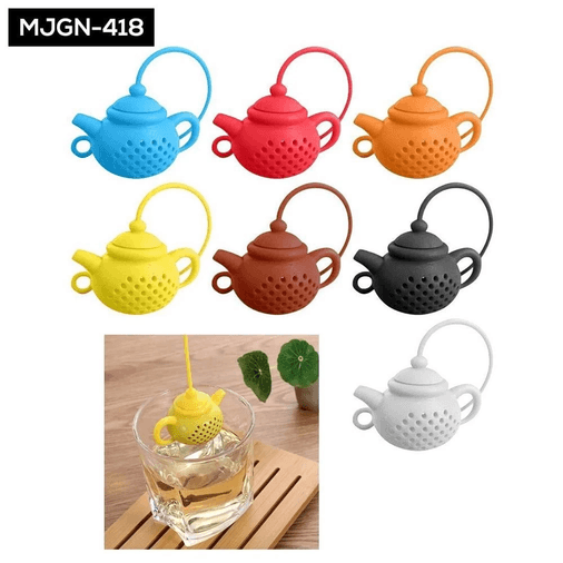 YNT İthalat AKH-MJGN-418 Çaydanlık Tasarımlı Çay Demleme Süzgeçi