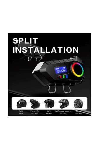 YNT İthalat EM-Y30 Y30 Kask Kulaklık Bluetooth Motosiklet Kulaklık Rgb Radyolu Intercom