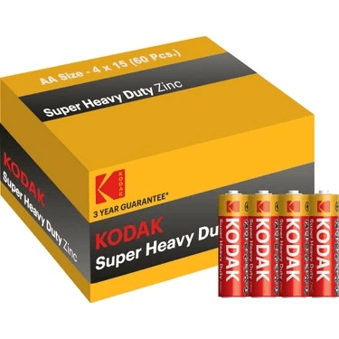 YNT İthalat FA-0015661 Kodak Aa Pil Super Heavy Duty Çinko Karbon Kalem Pil 60