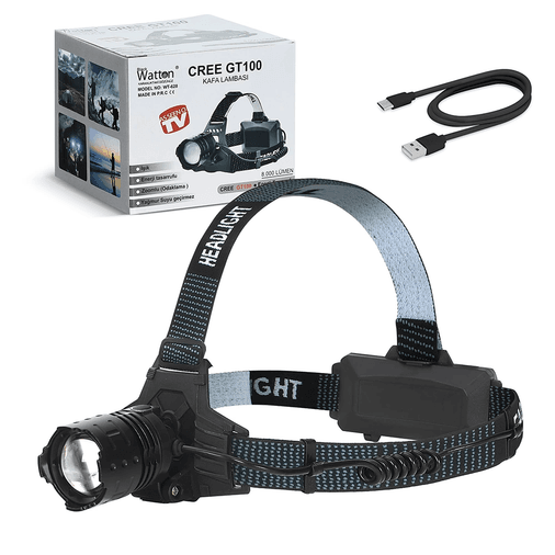 YNT İthalat GF-GUVF-598 Gt100 Led Şarjlı Kafa Lambası  Wt-628