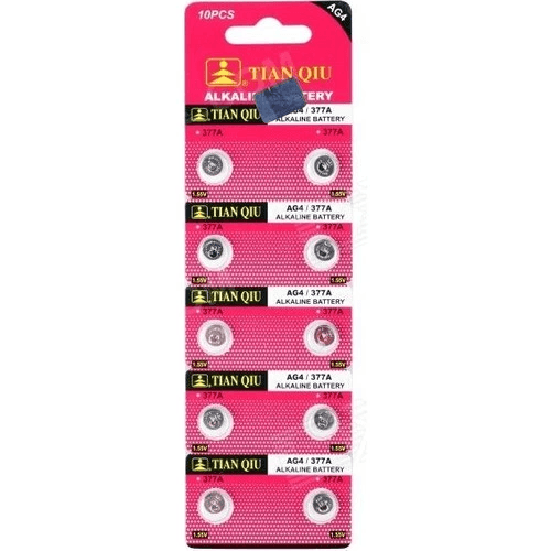 YNT İthalat HT-HIS-1582 Tıanqıu Ag4 Lr626/377 Alkalin 10'lu Düğme Pil