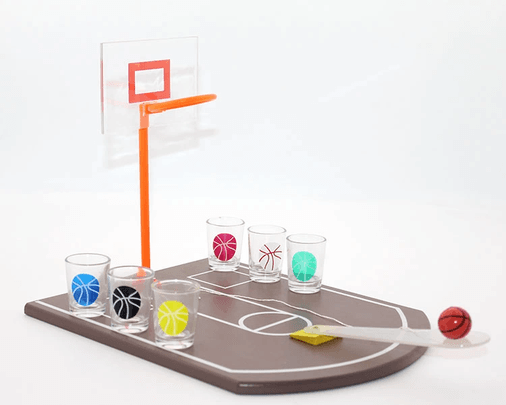 YNT İthalat KH-ALK1082 Basket Tasarımlı Shot Bardak Oyunu Alk1082