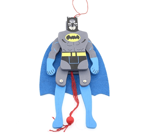 YNT İthalat KH-ALK1193 Ahşap Salanan Batman Figürü Alk1193