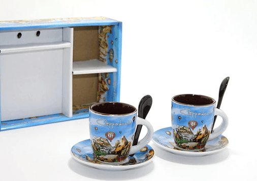 YNT İthalat KH-ALK1565 Yöresel İkili Fincan Seti Alk1565