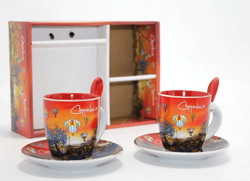 YNT İthalat KH-ALK1566 Yöresel İkili Fincan Seti Alk1566
