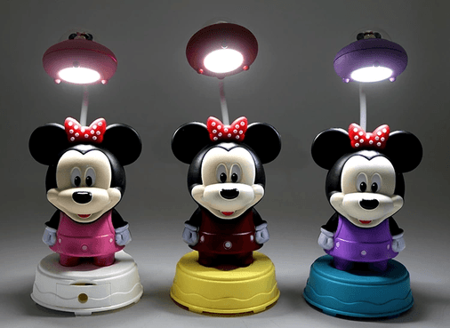 YNT İthalat KH-ALK2716 Mickey Mouse Masa Üstü Lamba Şarjlı Usb Alk2716