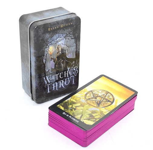 YNT İthalat KH-ALK2815 By Ellen Dugan Witches (Cadı) Metal Kutulu Tarot Kartı Alk2815