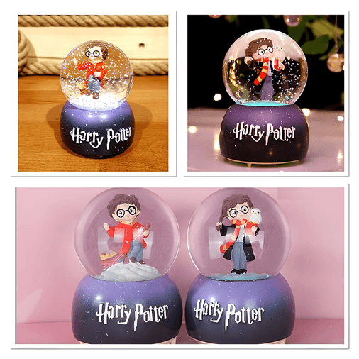 YNT İthalat KH-ALK3115 Harry Potter İçi Dönmeli Üflemeli Işıklı Müzikli Kar Küresi Büyük Boy Alk3115