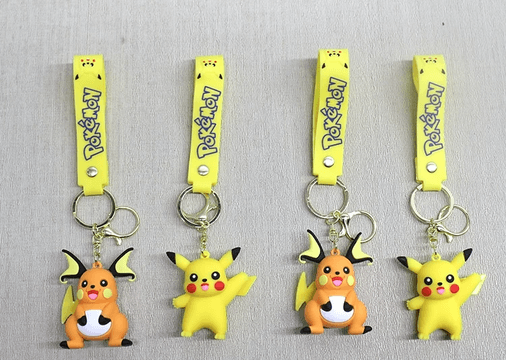 YNT İthalat KH-ALK4252 Pikachu Silikon Anahtarlık Alk4252