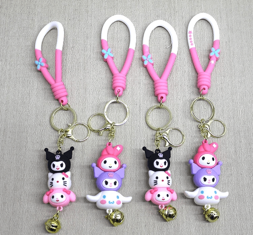 YNT İthalat KH-ALK4257 Hello Kitty Serisi Silikon Anahtarlık Alk4257