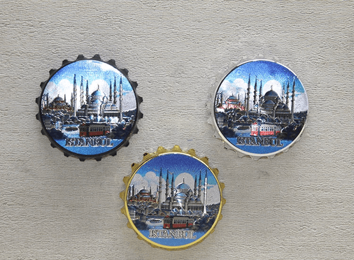 YNT İthalat KH-ALK4339 İstanbul Temalı Metal Magnet Alk4339