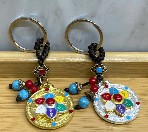 YNT İthalat KH-ALK4460 Metal Lotus Tılsımlı Şans Anahtarlık Alk4460