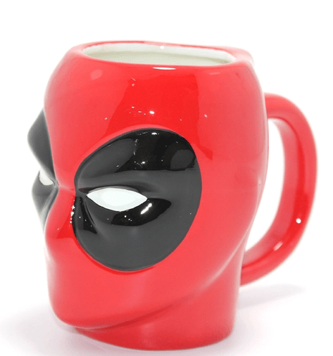 YNT İthalat KH-ALK4548 Marvel Deadpool 3D Kabartmalı Karakter Tasarımlı Kupa Bardak Alk4548