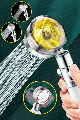 YNT İthalat RT-317 Duş Başlığı Turbo Pervaneli Serinletici Tasarım