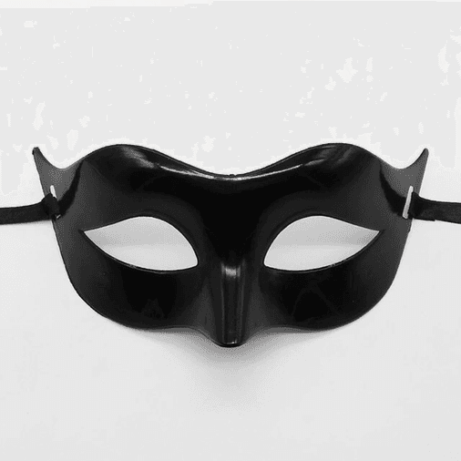 YNT İthalat SM-SMR-D069 Siyah Renk Masquerade Kostüm Partisi Venedik Balo Maskesi