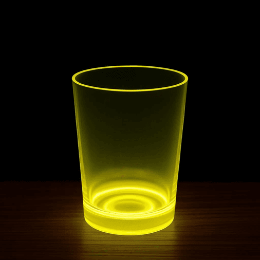 YNT İthalat SM-SMR-E187-S Partyglow Neon Sarı Bardak 8.5 X 10.5 Cm