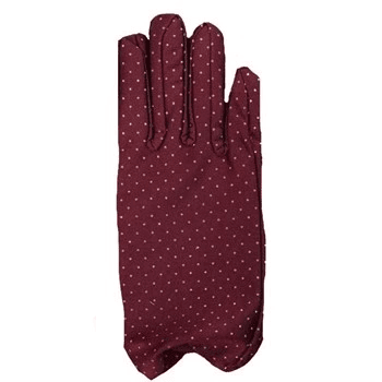 YNT İthalat SM-SMR0529-BORDO Bordo Renk Puanlı Çocuk Eldiveni