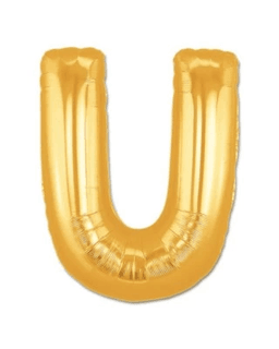YNT İthalat SM-stok746 U Harf Folyo Balon Altın Renk  40 İnç