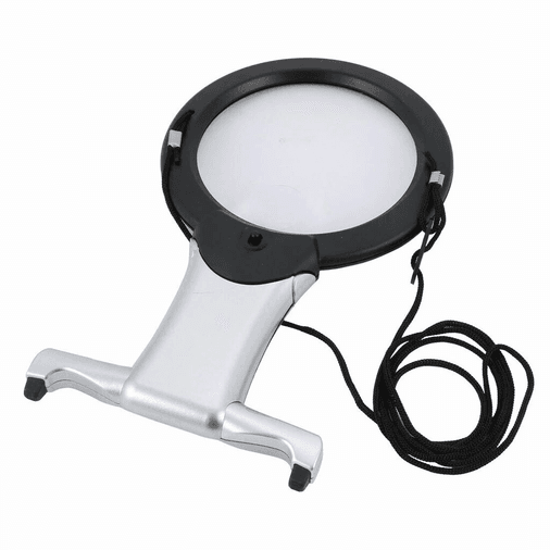 YNT İthalat TD-0018TDU-1013 2X 6X Led Eller Serbest,boyun Asılı,dıkış,okuma İçin En Uygun Büyüteç 11B1
