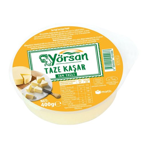 yörsan693202 Yörsan Tam Yağlı Kaşar Peyniri 400 G