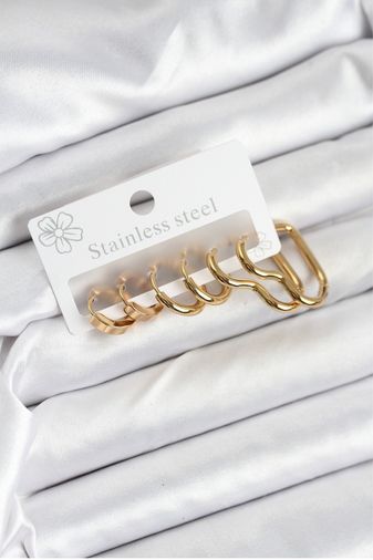 Youday Accessories BKP11222-BLNC 316L Çelik Gold Renk Kadın Küpe Seti Altın 54594851