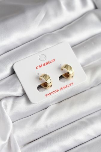 Youday Accessories BKP11413-BLNC Kaplama Cm Kadın Küpe Altın 86816330