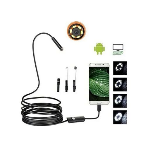 Yuba Avm 55EM-EM-Endoskop Endoskop Yılan Video Kamera Led Li 5 Metre 7 Mm Sert Kablo Yüksek Kaliteli Stereo