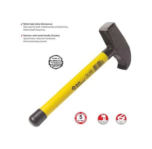 Yuba Avm 76831208 Kamyoncu Metal Saplı Çekiç 1500 Gr