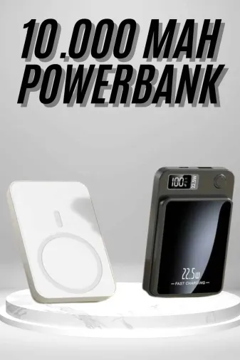 yusuftex B-EKPKOZXJVYPV3 Magsafe Hızlı Şarj 10.000 Mah Wireless Şarj Powerbank Android Ve İos Uyumlu