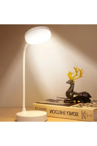 ® Yuvarlak USBli Dokunmatik 3 Kademeli 360 Derece Özel Göz Korumalı Led Lityum