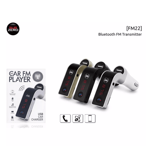 Z6QHOyoA9w Subzero Fm25 Bluetooth Aux Araç Kiti Müzik Çalar