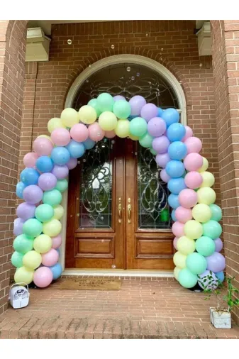 Zema parti zema pastel Pastel Balon Seti Ve Balon Zinciri 50’Li Karışık Renk