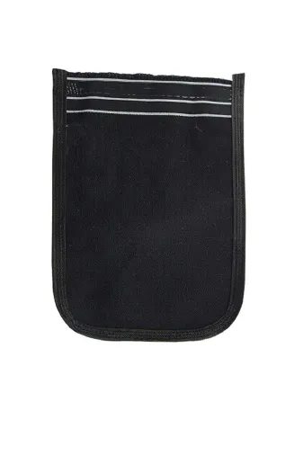 Ziya Dijital TYBUWTPD8GPN8HHA23 Osmanlı Kalın Siyah Banyo Hamam Kesesi 25X17 Cm