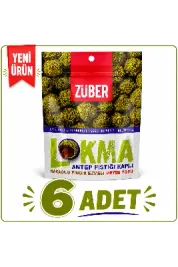 Züber Lokma Antep Fıstığı Kaplı Kakaolu Fındık Ezmeli Meyve Topu