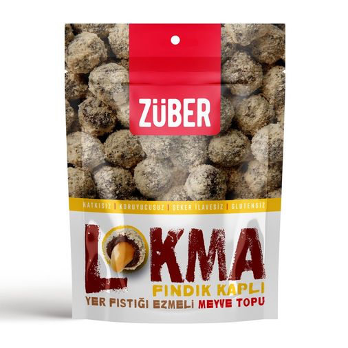 züber005668 Züber Lokma Fındık Kaplı Meyve Topu 96 G