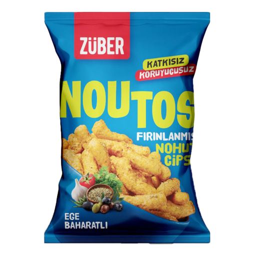 züber45545412 Züber Noutos Fırınlanmış Nohut Cipsi Ege Baharatları 55 G